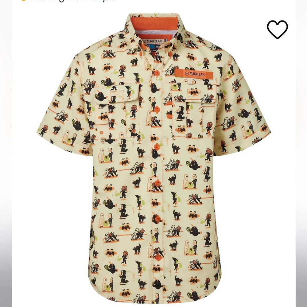 Magellan Outdoors Boys’ Laguna Madre Halloween Trick or Treat Fishing Shirt